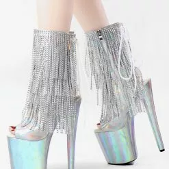 Sexy High Heel Boots Peep Toe Lace Up Printed Stiletto Heel Rave Club Silver Thigh High Boots Over The Knee Boots -UK Winter Shoes Sales 2023 202210261759270773579