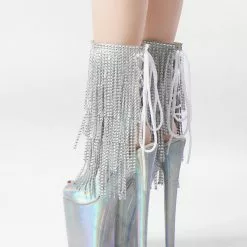 Sexy High Heel Boots Peep Toe Lace Up Printed Stiletto Heel Rave Club Silver Thigh High Boots Over The Knee Boots -UK Winter Shoes Sales 2023 202210261759274107420