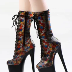 Women Sexy Boots Peep Toe Lace Up Polka Dot Stiletto Heel Rave Club Black Thigh High Boots Over The Knee Boots 11 Women Sexy Boots Peep Toe Lace Up Polka Dot Stiletto Heel Rave Club Black Thigh High Boots Over The Knee Boots -UK Winter Shoes Sales 2023 202210261759300667833