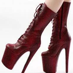 Women Sexy Boots Peep Toe Lace Up Stripes Stiletto Heel Rave Club Burgundy Thigh High Boots Over The Knee Boots 9 Women Sexy Boots Peep Toe Lace Up Stripes Stiletto Heel Rave Club Burgundy Thigh High Boots Over The Knee Boots -UK Winter Shoes Sales 2023 202210261759326566614