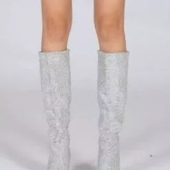 Women's Party Shoes Rhinestones Knee High Boots Cone Heel 7 Women's Party Shoes Rhinestones Knee High Boots Cone Heel -UK Winter Shoes Sales 2023 202211111142146865402
