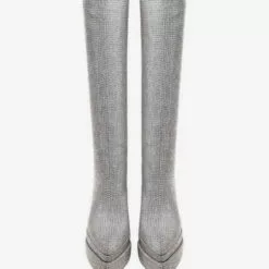 Women's Knee High Boots Elegant Rhinestones High Heel Boots -UK Winter Shoes Sales 2023 202211111142218091388