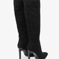 Black Knee High Boots Women Pointed Toe Stiletto Heel Knee Length Boots 15 Black Knee High Boots Women Pointed Toe Stiletto Heel Knee Length Boots -UK Winter Shoes Sales 2023 20221118170733965318
