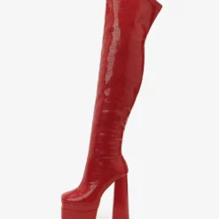 Black Over The Knee Boots Women Platform Chunky Heel Thigh High Boots 19 Black Over The Knee Boots Women Platform Chunky Heel Thigh High Boots -UK Winter Shoes Sales 2023 202211181707484751275