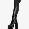 Black Over The Knee Boots Women Platform Chunky Heel Thigh High Boots 2 Black Over The Knee Boots Women Platform Chunky Heel Thigh High Boots -UK Winter Shoes Sales 2023 202211181707495394658