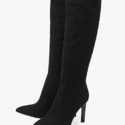 Black Knee High Boots Women Pointed Toe Stiletto Heel Knee Length Boots 14 Black Knee High Boots Women Pointed Toe Stiletto Heel Knee Length Boots -UK Winter Shoes Sales 2023 202211181707548059401