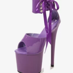 Sexy Pole Dance Shoes High Heel Platform Lace Up Pleaser Boots -UK Winter Shoes Sales 2023 202212071831395373942