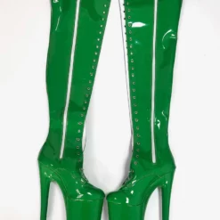 Sexy High Heel Boots Round Toe Lace Up Zipper Stiletto Heel Rave Club Pole Dance Shoes -UK Winter Shoes Sales 2023 202301161655364812151