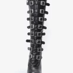 Sexy High Heel Boots Round Toe Lace Up Buckle Stiletto Heel Ball Black Thigh High Boots Over The Knee Boots 8 Sexy High Heel Boots Round Toe Lace Up Buckle Stiletto Heel Ball Black Thigh High Boots Over The Knee Boots -UK Winter Shoes Sales 2023 202303061322318558648