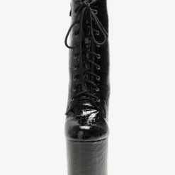 Sexy High Heel Boots Round Toe Lace Up Buckle Artwork Stiletto Heel Ball Thigh High Boots Black Over The Knee Boots 7 Sexy High Heel Boots Round Toe Lace Up Buckle Artwork Stiletto Heel Ball Thigh High Boots Black Over The Knee Boots -UK Winter Shoes Sales 2023 202303061322379752560