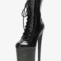 Sexy High Heel Boots Round Toe Lace Up Buckle Artwork Stiletto Heel Ball Thigh High Boots Black Over The Knee Boots 9 Sexy High Heel Boots Round Toe Lace Up Buckle Artwork Stiletto Heel Ball Thigh High Boots Black Over The Knee Boots -UK Winter Shoes Sales 2023 202303061322386696125