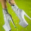 Sexy High Heel Boots Silver Round Toe Platform Zipper Buckle Stiletto Lace Up Plus Size Boots (Size US 5.5-12) 1 Sexy High Heel Boots Silver Round Toe Platform Zipper Buckle Stiletto Lace Up Plus Size Boots (Size US 5.5-12) -UK Winter Shoes Sales 2023 20230316205639326480