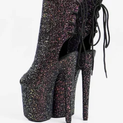 Glitter Sexy Boots Plus Size Round Toe Platform Sky High Heel Sexy Boots -UK Winter Shoes Sales 2023 202303162057147963834