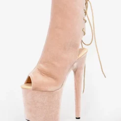 Glitter Sexy Boots Plus Size Round Toe Platform Sky High Heel Sexy Boots -UK Winter Shoes Sales 2023 202303162057154569880