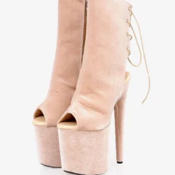 Glitter Sexy Boots Plus Size Round Toe Platform Sky High Heel Sexy Boots -UK Winter Shoes Sales 2023 202303162057160895940