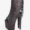 Glitter Sexy Boots Plus Size Round Toe Platform Sky High Heel Sexy Boots 1 Glitter Sexy Boots Plus Size Round Toe Platform Sky High Heel Sexy Boots -UK Winter Shoes Sales 2023 202303162057163861563