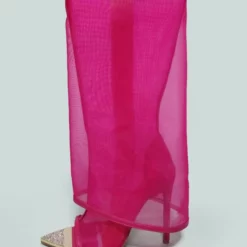 Black Summer Boots Women Mesh Peep Toe Rhinestones Stiletto Heel Knee High Summer Boots -UK Winter Shoes Sales 2023 202304160106004004662