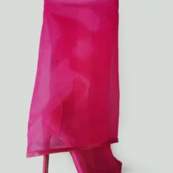 Black Summer Boots Women Mesh Peep Toe Rhinestones Stiletto Heel Knee High Summer Boots -UK Winter Shoes Sales 2023 202304160106011679698