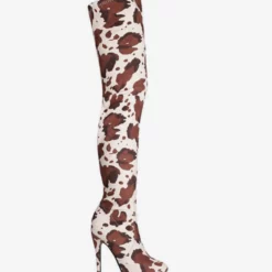 Women's Animal Print Platform Thigh High Heel Boots -UK Winter Shoes Sales 2023 278b37fc 8b4c 4019 b56a 9c3301d7fd67