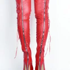 Thigh High Boots High Heel Women's Black Leather Back Zipper Sexy Boots Over The Knee Party Shoes -UK Winter Shoes Sales 2023 31ae6fa4 1da9 4afd 97b0 f3ee766b4d7e