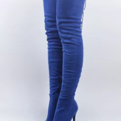 Thigh High Boots Womens Micro Suede Lace Up Pointed Toe Stiletto Heel Over The Knee Boots -UK Winter Shoes Sales 2023 37035733 1a9e 4f50 867c f999a1e5ccb7
