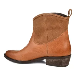 Journee Signature Carmela Women's Leather Ankle Boots -UK Winter Shoes Sales 2023 3869560 ALT2