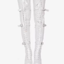 Sexy Thigh High Boots Women's Black Platform Faux Fur Buckle Detail Over Knee High Heel Boots -UK Winter Shoes Sales 2023 42533298 d218 4389 ba62 6b66171ddccf