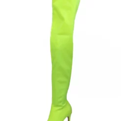 Thigh High Boots Womens Elastic Fabric Pointed Toe Stiletto Heel Over The Knee Boots -UK Winter Shoes Sales 2023 4481fa3e 28e6 42af 8075 2709c41bf450