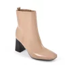 Seven Dials Newton Women's High Heel Ankle Boots -UK Winter Shoes Sales 2023 4529369 Tan Patent