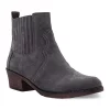 Propet Reese Women's Suede Ankle Boots -UK Winter Shoes Sales 2023 4676108 Dark Gray