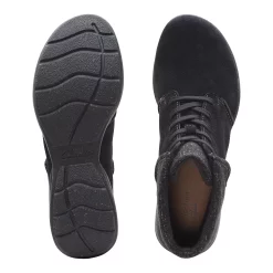 Clarks® Roseville Lace Women's Suede Ankle Boots -UK Winter Shoes Sales 2023 4993007 ALT3