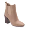 Journee Collection Maxxie Tru Comfort Foam™ Women's Ankle Boots -UK Winter Shoes Sales 2023 5260195 Taupe
