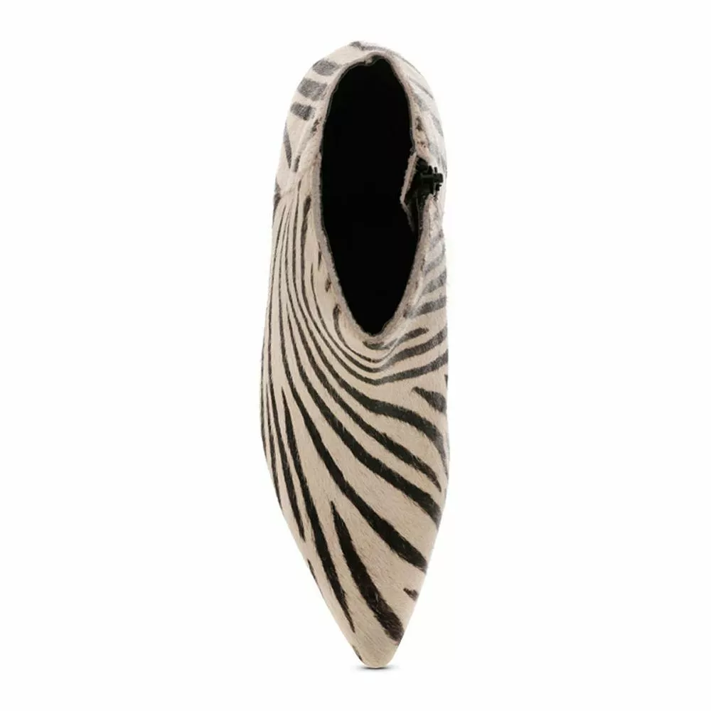 Rag & Co Elissa Women's Zebra Print Ankle Boots 6 Rag & Co Elissa Women's Zebra Print Ankle Boots - Image 4