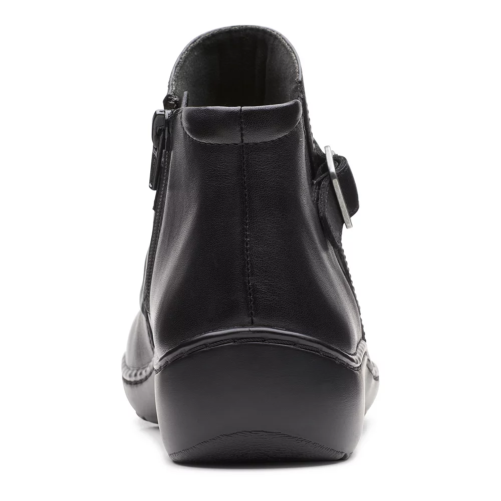 Clarks® Cora Rouched Women's Leather Ankle Boots 7 Clarks® Cora Rouched Women's Leather Ankle Boots - Image 5
