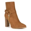 New York & Company Fallon Women's Heeled Ankle Boots -UK Winter Shoes Sales 2023 5495458 Brown