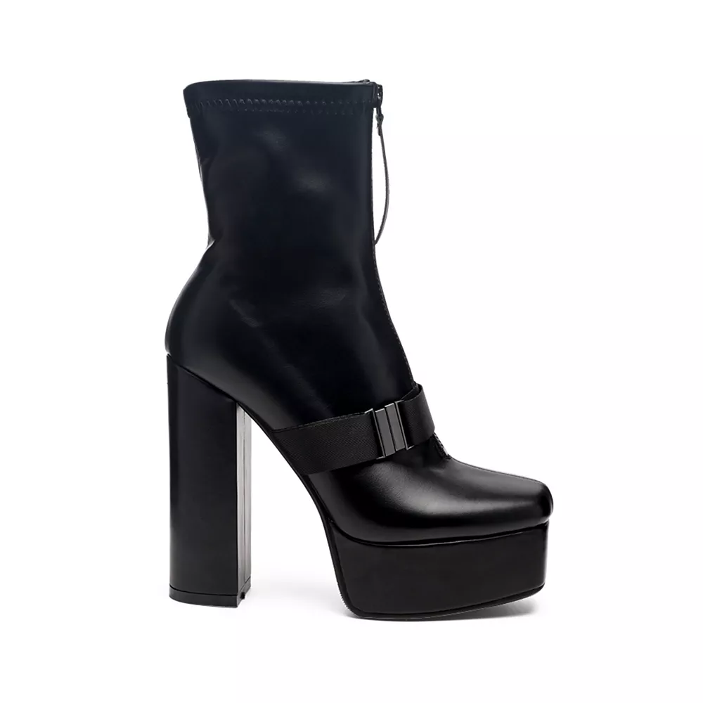 London Rag Boomer Women's Block Heel Ankle Boots 4 London Rag Boomer Women's Block Heel Ankle Boots - Image 2