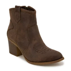 Unionbay Cowgal Women's Heeled Ankle Boots