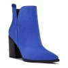 Nine West Birds Women's Suede Ankle Boots -UK Winter Shoes Sales 2023 5892023 Blue Suede