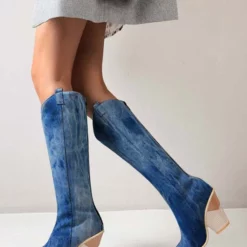 Women Knee-High Boots Leather White Pointed Toe Chunky Heel Knee Length Boots For Women 15 Women Knee-High Boots Leather White Pointed Toe Chunky Heel Knee Length Boots For Women -UK Winter Shoes Sales 2023 58c4c3e7 e2ca 4d8b a51f 2c60d60b233e