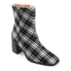 Journee Collection Sloann Tru Comfort Foam™ Women's Ankle Boots -UK Winter Shoes Sales 2023 5901782 Plaid Black