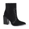 Yoki Blonde-11 Women's Heeled Ankle Boots 1 Yoki Blonde-11 Women's Heeled Ankle Boots -UK Winter Shoes Sales 2023 5929274 Black