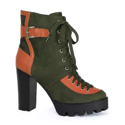 Yoki Elan-99 Women's Heeled Ankle Boots