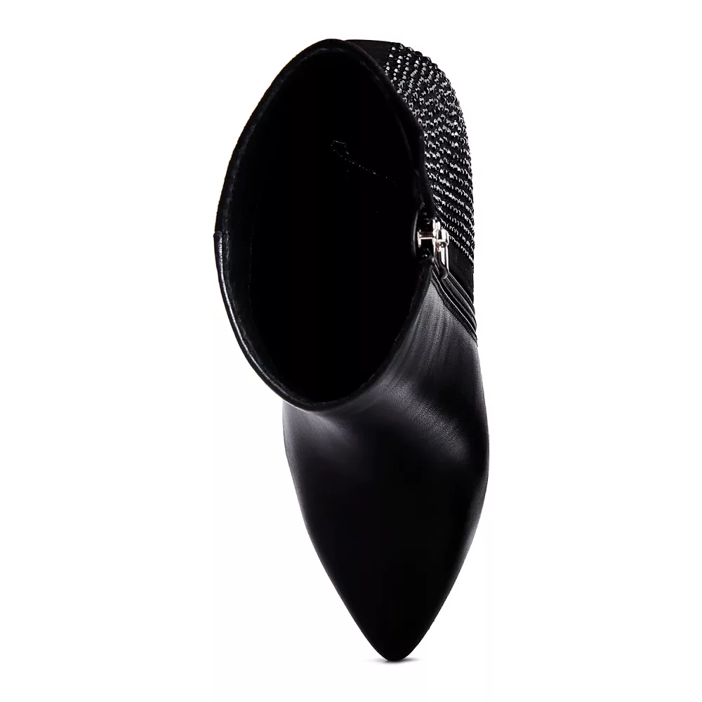 London Rag Encanto Diamante Women's Heeled Ankle Boots 7 London Rag Encanto Diamante Women's Heeled Ankle Boots - Image 5