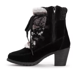 MUK LUKS Lacy Lilah Women's Heeled Ankle Boots -UK Winter Shoes Sales 2023 5975168 ALT2