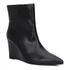 Fashion To Figure Hayley Women's Wedge Ankle Boots -UK Winter Shoes Sales 2023 5976152 Black