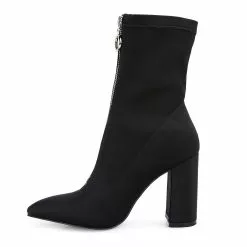 London Rag Bobbettes Women's Block Heel Ankle Boots -UK Winter Shoes Sales 2023 6018009 ALT2