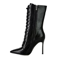 London Rag Knocturn Women's Heeled Ankle Boots -UK Winter Shoes Sales 2023 6018018 ALT2