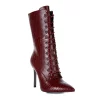 London Rag Knocturn Women's Heeled Ankle Boots -UK Winter Shoes Sales 2023 6018018 Burgundy