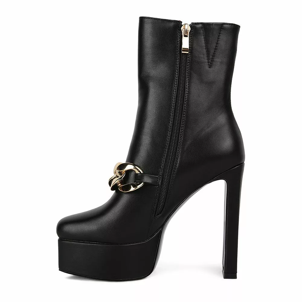 London Rag Bambini Women's Platform Ankle Boots 5 London Rag Bambini Women's Platform Ankle Boots - Image 3