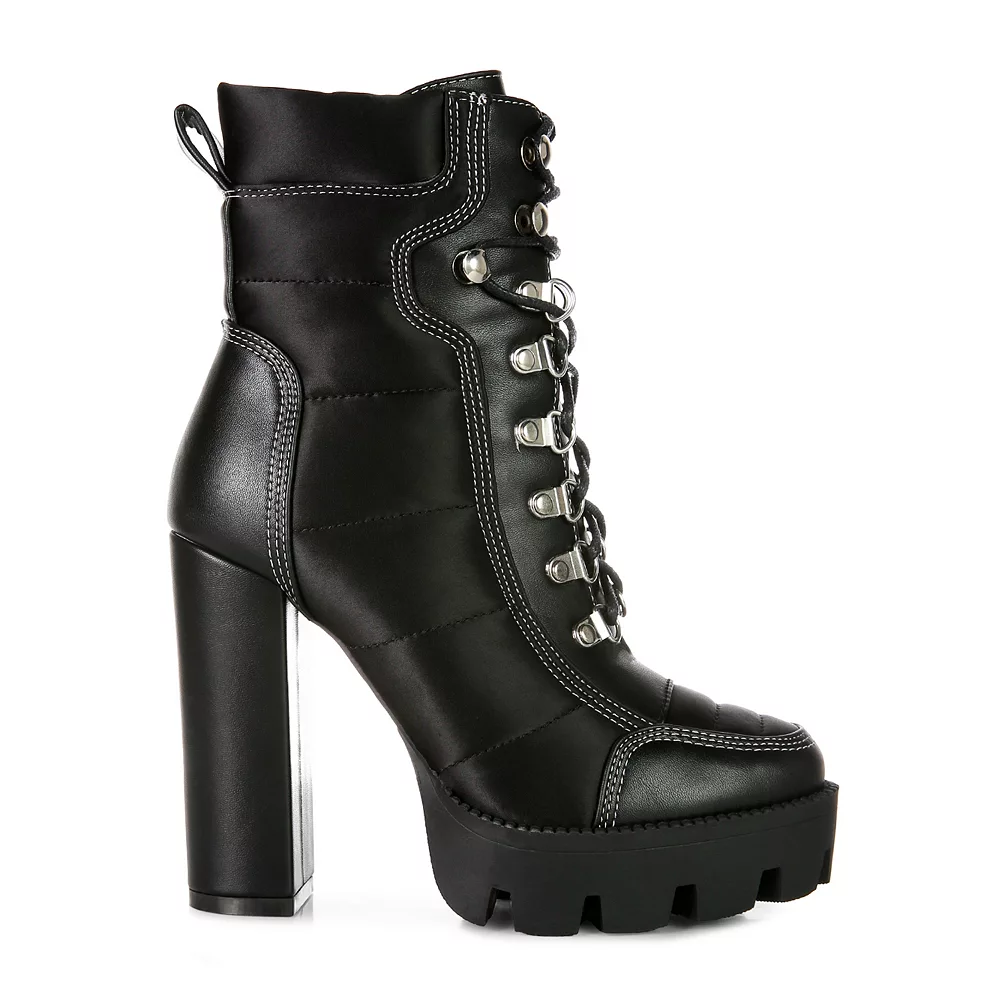 London Rag Scotch Women's Block Heel Ankle Boots 4 London Rag Scotch Women's Block Heel Ankle Boots - Image 2